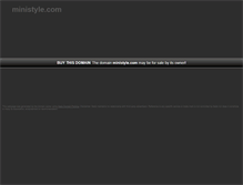 Tablet Screenshot of ministyle.com